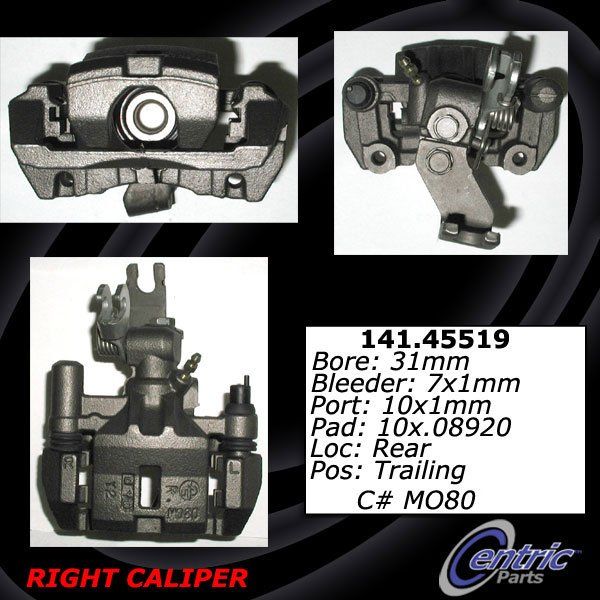 2001-2003 Mazda Protege Disc Brake Caliper - Rear Right (Centric)