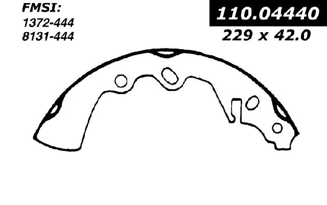 1979-1980 Mazda 626 Drum Brake Shoe - Rear (Centric)
