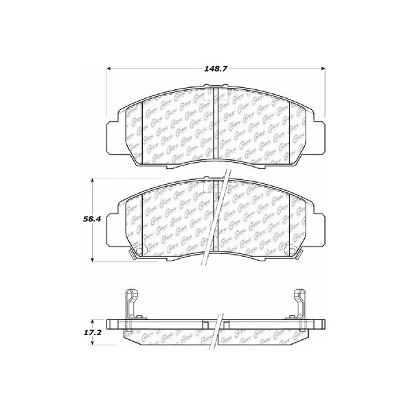 2004-2010 Acura TSX Disc Brake Pad Set - Front (Centric)