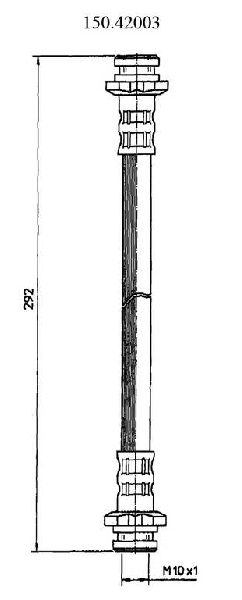 2009-2014 Nissan Cube Brake Hydraulic Hose - Rear (Centric)