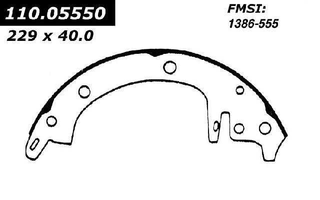 1981-1984 Isuzu I-Mark Drum Brake Shoe - Rear (Centric)