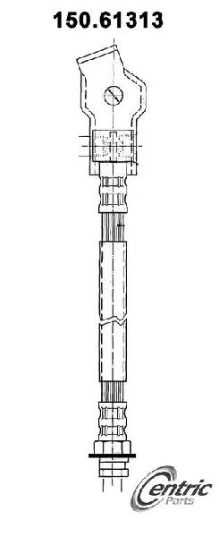 1981-1989 Lincoln Town Car Brake Hydraulic Hose - Rear (Centric)