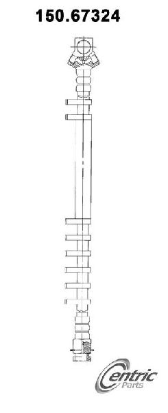 1989-1993 Dodge D350 Brake Hydraulic Hose - Rear (Centric)