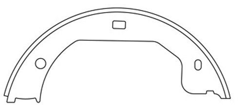 2005-2008 Mazda Tribute Parking Brake Shoe - Rear (Centric)
