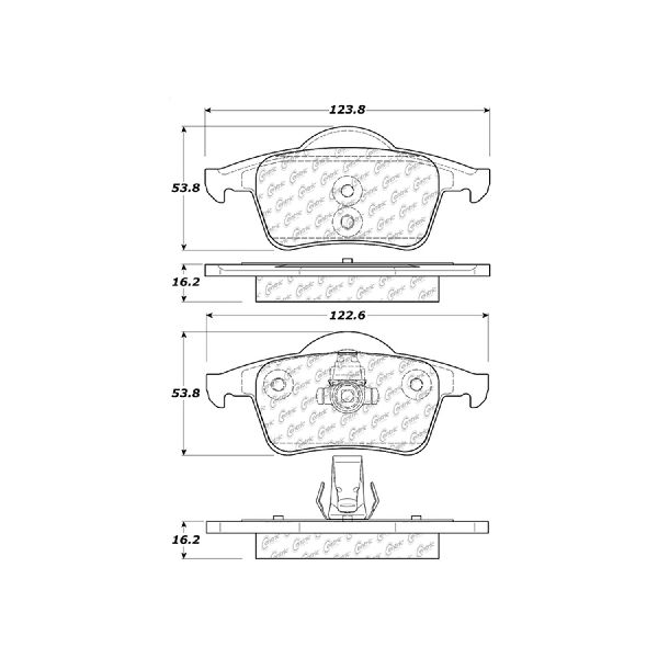 1999-2006 Volvo S80 Disc Brake Pad Set - Rear (Centric)