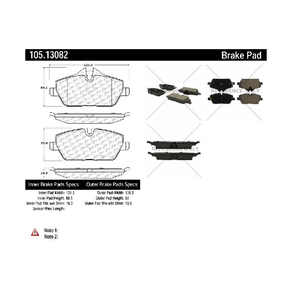 2014-2019 Mini Cooper Disc Brake Pad Set - Front (Centric)