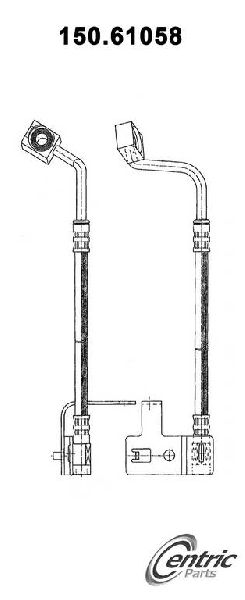 1993-1997 Mercury Cougar Brake Hydraulic Hose - Front Left (Centric)