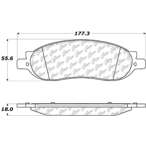 2005-2007 Ford F-350 Super Duty Disc Brake Pad Set - Rear (Centric)