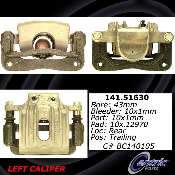 2007-2009 Hyundai Santa Fe Disc Brake Caliper - Rear Left (Centric)