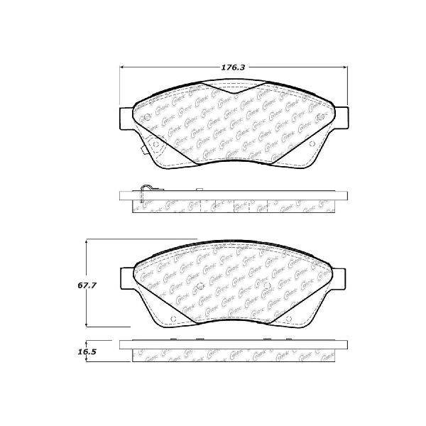 2011 Saab 9-4X Disc Brake Pad Set - Front (Centric)