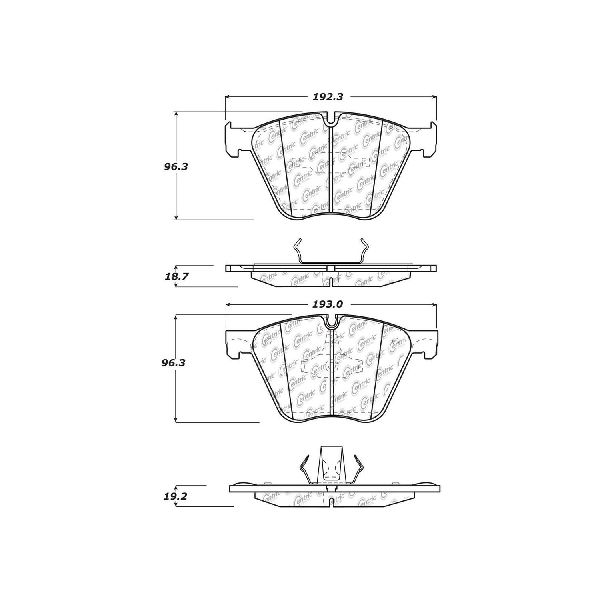 2010-2011 BMW X6 Disc Brake Pad Set - Front (Centric)