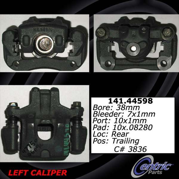 2004-2008 Toyota Solara Disc Brake Caliper - Rear Right (Centric)