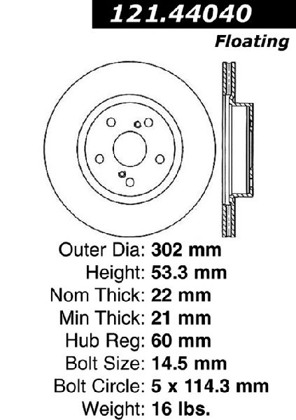 1986-1992 Toyota Supra Disc Brake Rotor - Front (Centric)
