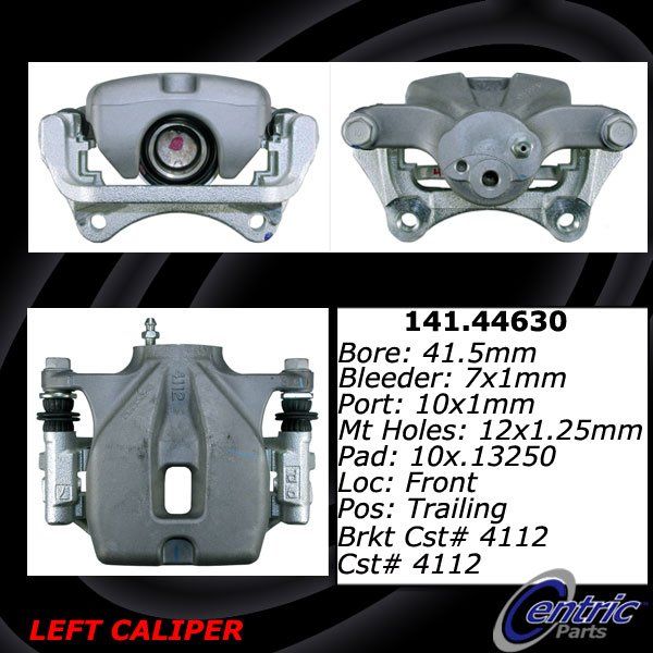 2008-2013 Toyota Highlander Disc Brake Caliper - Rear Left (Centric)
