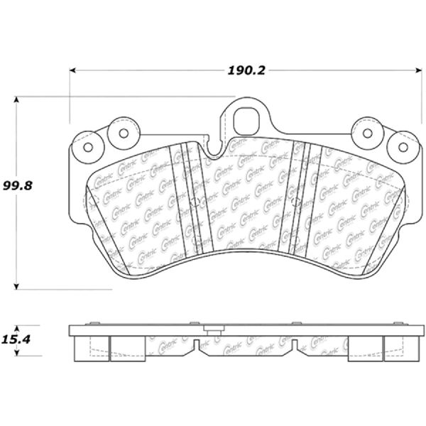 2004-2010 Porsche Cayenne Disc Brake Pad Set - Front (Centric)