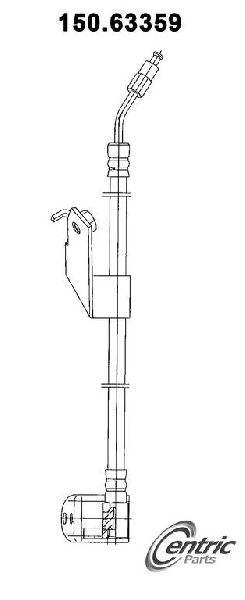 2000-2005 Dodge Neon Brake Hydraulic Hose - Rear Right (Centric)