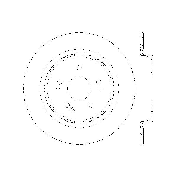 2015-2020 Acura TLX Disc Brake Rotor - Rear (Centric)
