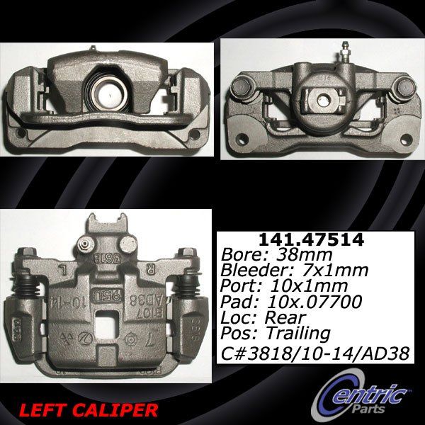1998-2003 Subaru Forester Disc Brake Caliper - Rear Left (Centric)