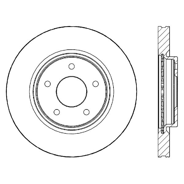 2014-2018 Nissan LEAF Disc Brake Rotor - Front (Centric)