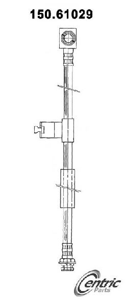 1983-1988 Ford EXP Brake Hydraulic Hose - Front Right (Centric)