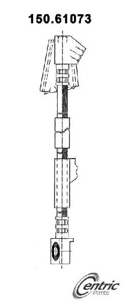1996-2007 Ford Taurus Brake Hydraulic Hose - Front Right (Centric)