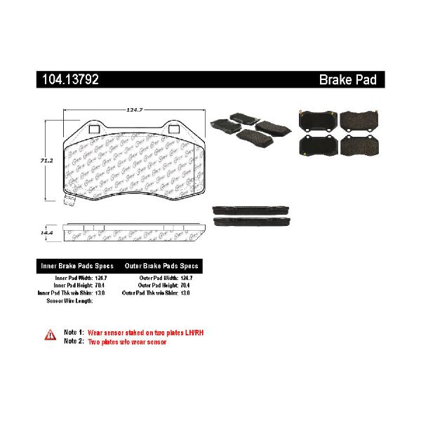 2016-2020 Mazda MX-5 Disc Brake Pad Set - Front (Centric)