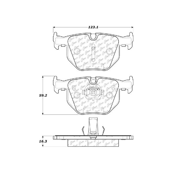 2010-2019 BMW X6 Disc Brake Pad Set - Rear (Centric)