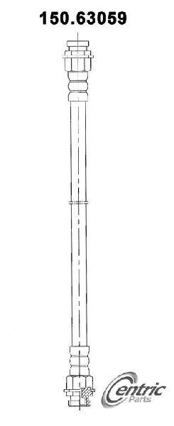 1967-1968 Chrysler 300 Brake Hydraulic Hose - Front (Centric)