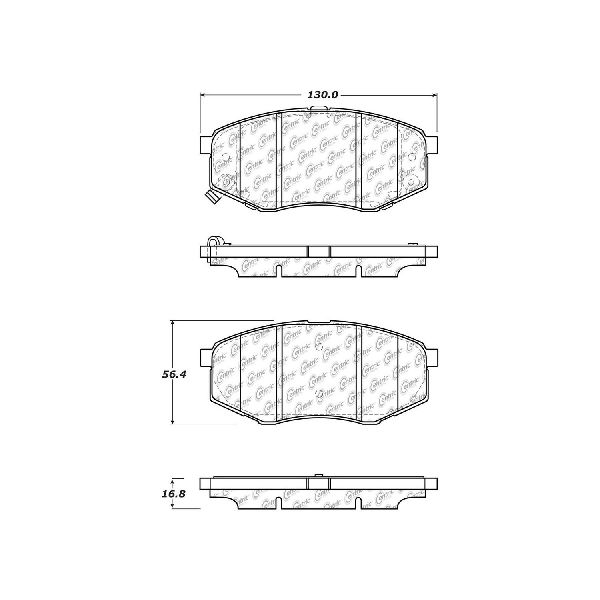 2010-2011 Hyundai Tucson Disc Brake Pad Set - Front (Centric)
