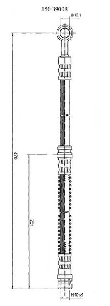 2000-2012 Volvo S40 Brake Hydraulic Hose - Front (Centric)