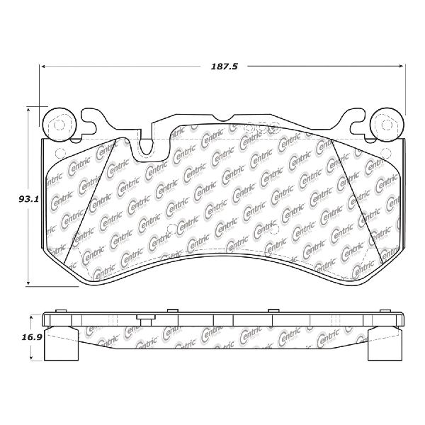 2008-2010 Mercedes-Benz SL600 Disc Brake Pad Set - Front (Centric)