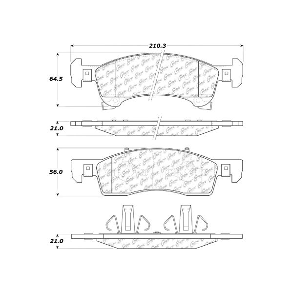2002-2006 Lincoln Navigator Disc Brake Pad Set - Front (Centric)