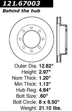 1975-1980 Dodge B300 Disc Brake Rotor - Front (Centric)