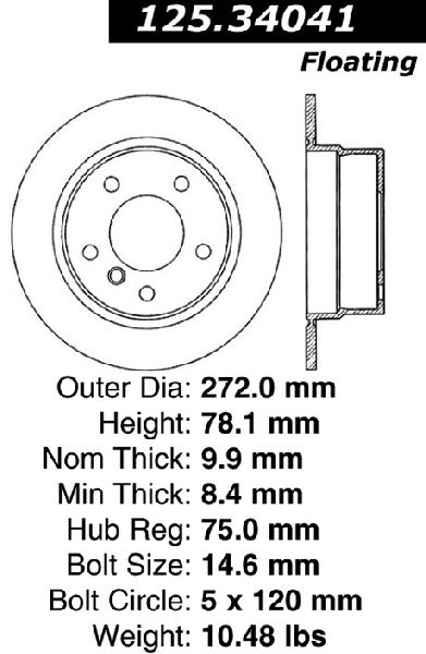 1995-1999 BMW 318ti Disc Brake Rotor - Rear (Centric)