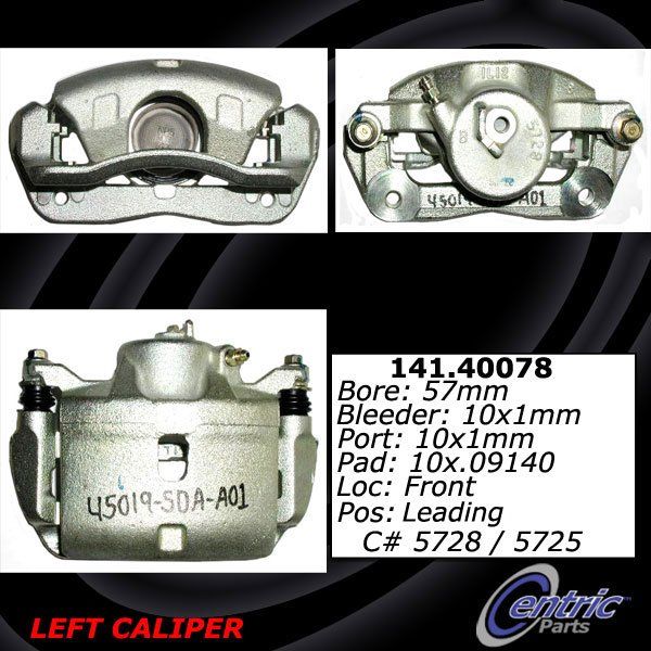2013-2015 Acura ILX Disc Brake Caliper - Front Left (Centric)
