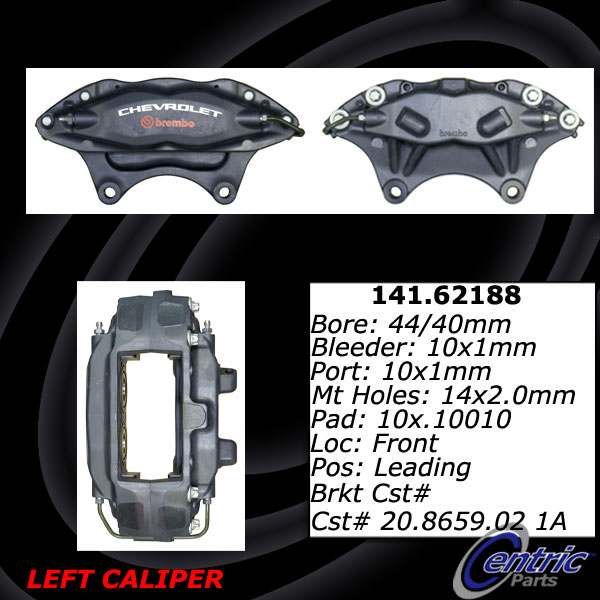 2010-2015 Chevrolet Camaro Disc Brake Caliper - Front Left (Centric)