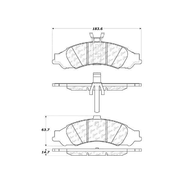2004 Pontiac GTO Disc Brake Pad Set - Front (Centric)