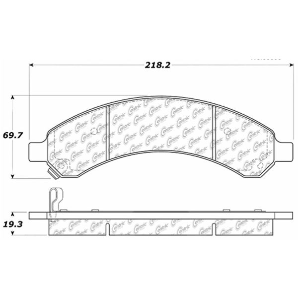 2003-2008 Chevrolet Express 3500 Disc Brake Pad Set - Rear (Centric)