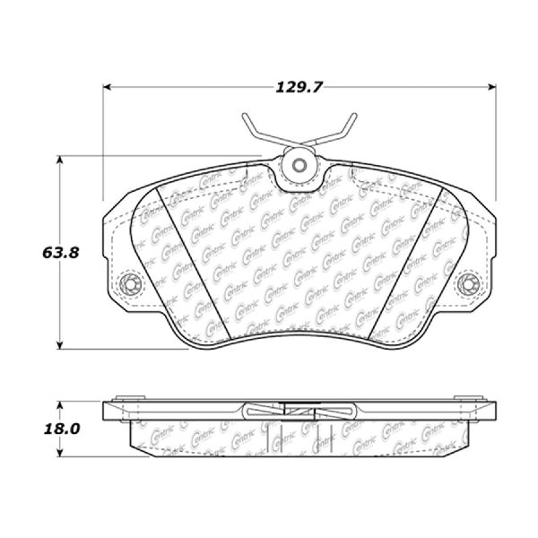 1997-2001 Cadillac Catera Disc Brake Pad Set - Front (Centric)
