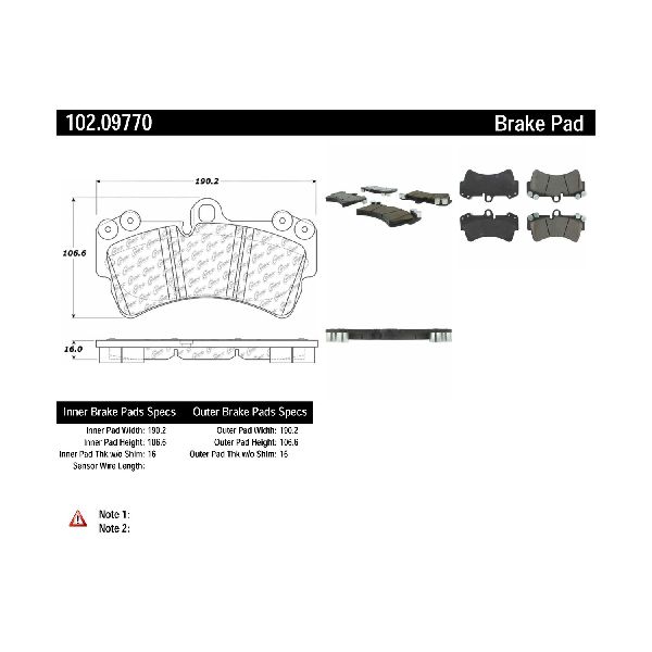 2007-2015 Audi Q7 Disc Brake Pad Set - Front (Centric)