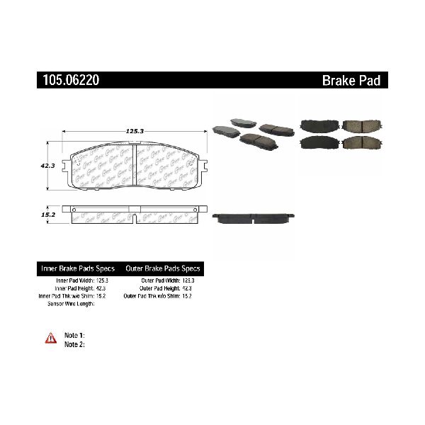 1986-1992 Toyota Supra Disc Brake Pad Set - Rear (Centric)