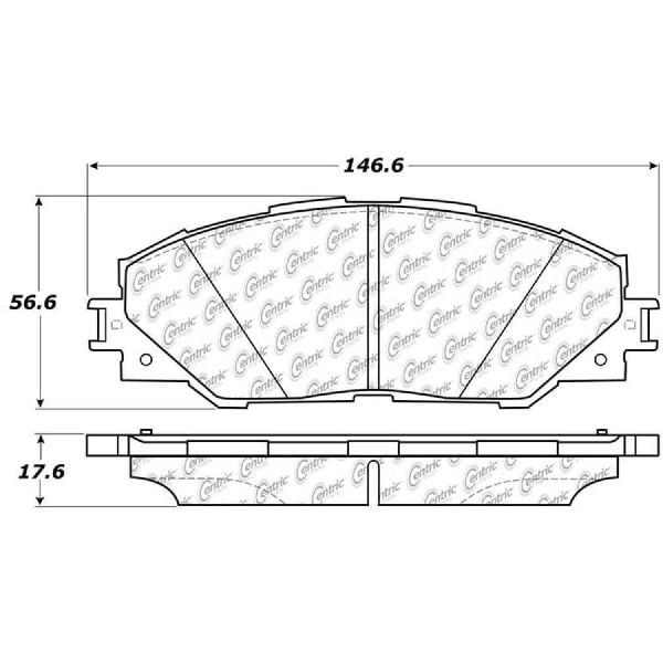 2016-2018 Toyota Mirai Disc Brake Pad Set - Front (Centric)