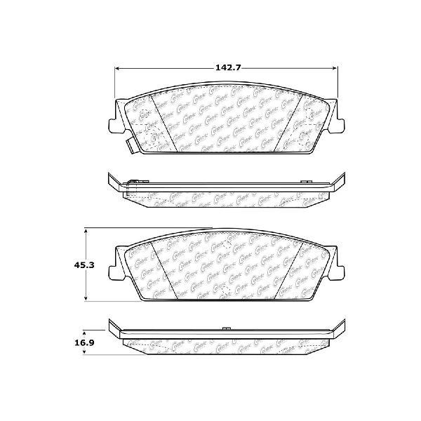 2007-2013 Chevrolet Avalanche Disc Brake Pad Set - Rear (Centric)