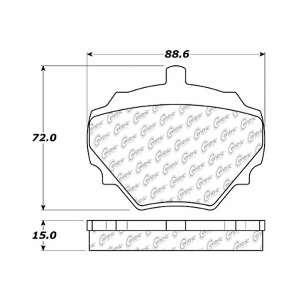 1974 Land Rover Range Rover Disc Brake Pad Set - Rear (Centric)
