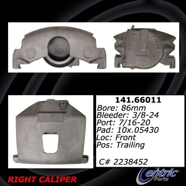1975-1978 Chevrolet G30 Disc Brake Caliper - Front Right (Centric)