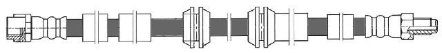 2012-2015 Mercedes-Benz ML350 Brake Hydraulic Hose - Front (Centric)