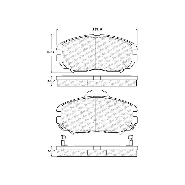 2006-2011 Hyundai Azera Disc Brake Pad Set - Front (Centric)