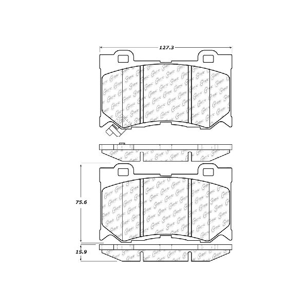 2014-2024 INFINITI Q50 Disc Brake Pad Set - Front (Centric)