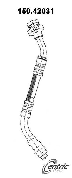 1985-1986 Nissan 720 Brake Hydraulic Hose - Front Right (Centric)
