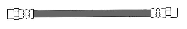 1968-1971 Mercedes-Benz 280SL Brake Hydraulic Hose - Rear Right (Centric)